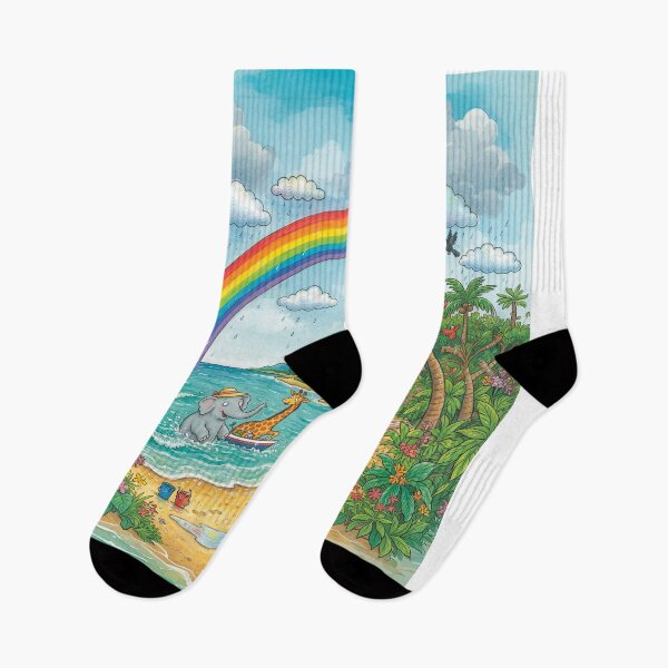 Item preview, Rainbow On A Tropical Beach designed and sold by Home Decor Art.