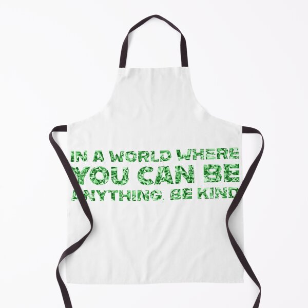 Item preview, "In A World Where You Can Be Anything, Be Kind" Inspirational Quote Green Triangular Mosaic Design designed and sold by DymondDesigns.