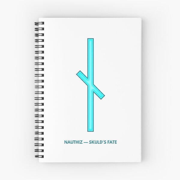 Item preview, Norse Nauthiz Rune Skuld's Fate Symbol Neon Glow designed and sold by CalmFrameArt.