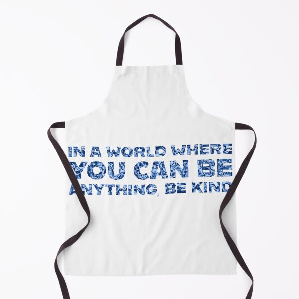 Item preview, "In A World Where You Can Be Anything, Be Kind" Inspirational Quote Blue Triangular Mosaic Design designed and sold by DymondDesigns.