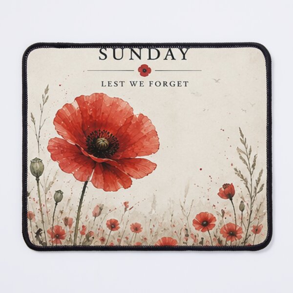 Item preview, Remembrance Sunday Red Poppy – Lest We Forget designed and sold by TeikunShop.