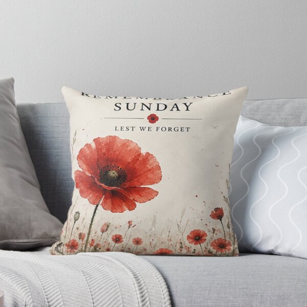 Item preview, Remembrance Sunday Red Poppy – Lest We Forget designed and sold by TeikunShop.