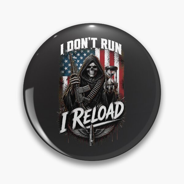 Item preview, I Don't Run I Reload Patriotic Gun Zipper Design designed and sold by flankaocau.