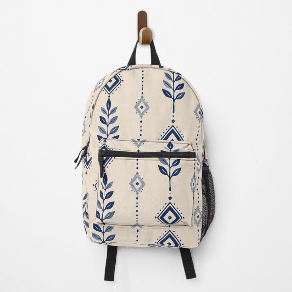 Item preview, Blue Botanical & Geometric Vintage Pattern designed and sold by Punch-E415.