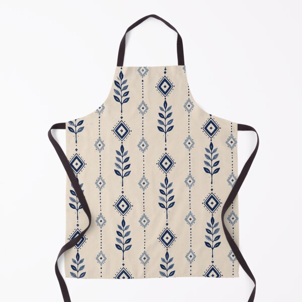 Item preview, Blue Botanical & Geometric Vintage Pattern designed and sold by Punch-E415.