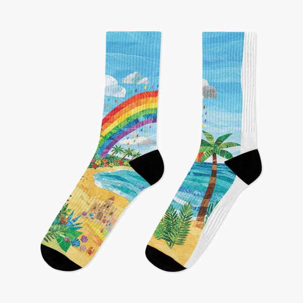 Item preview, Rainbow On A Tropical Beach designed and sold by Home Decor Art.