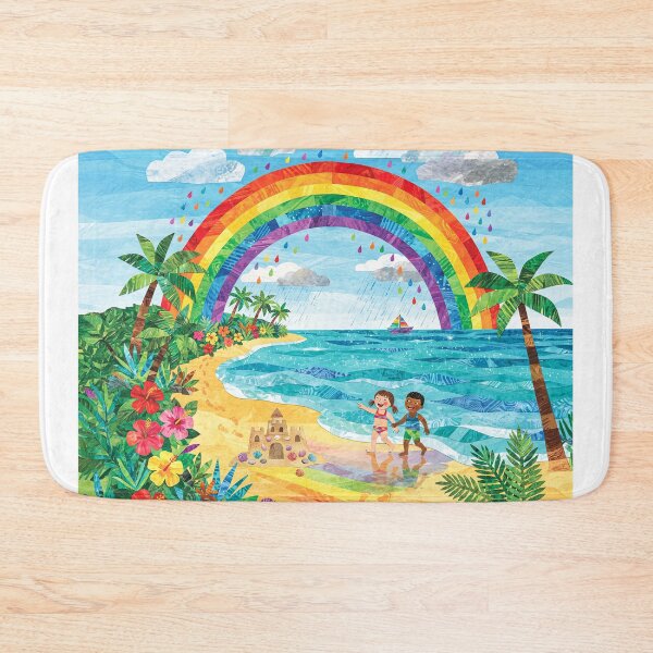 Item preview, Rainbow On A Tropical Beach designed and sold by Home Decor Art.
