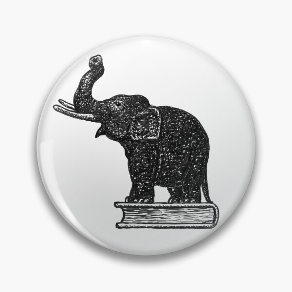 Item preview, "Elephant on a Book" (or "Elephant on Book Sketch") designed and sold by The Ravens Ballad.