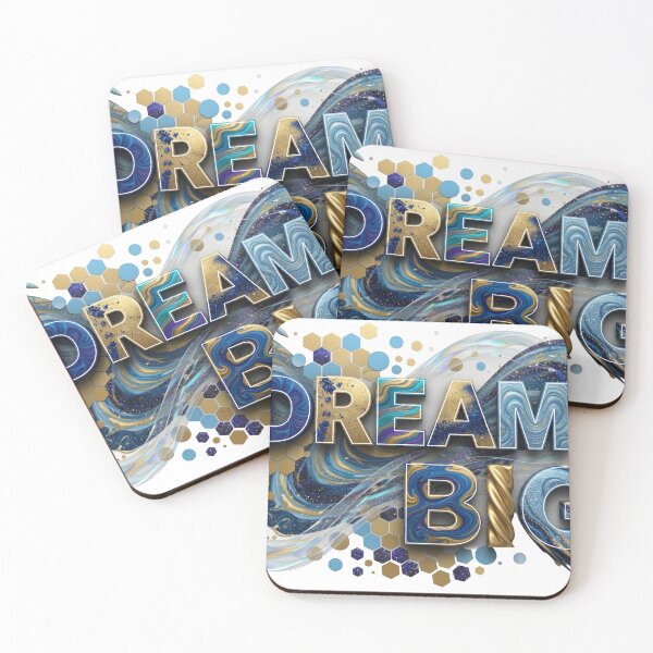 Item preview, Edgy Navy DREAM BIG Print designed and sold by dazzlemakers.