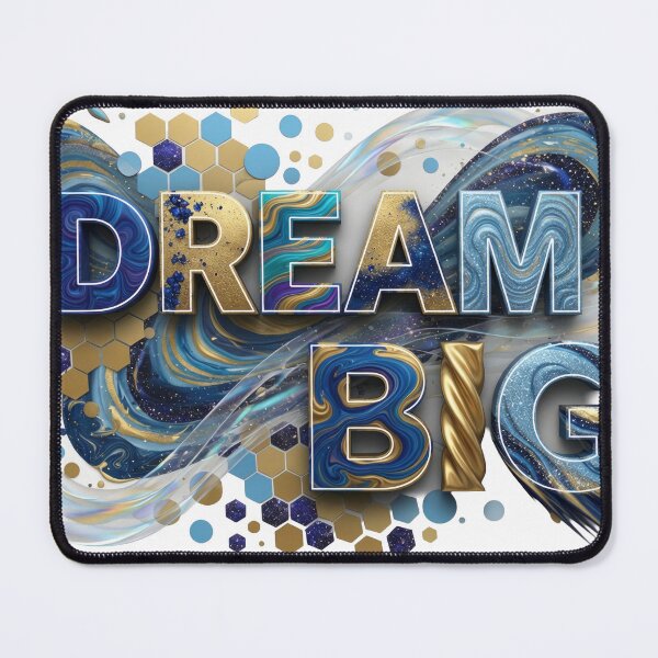 Item preview, Edgy Navy DREAM BIG Print designed and sold by dazzlemakers.