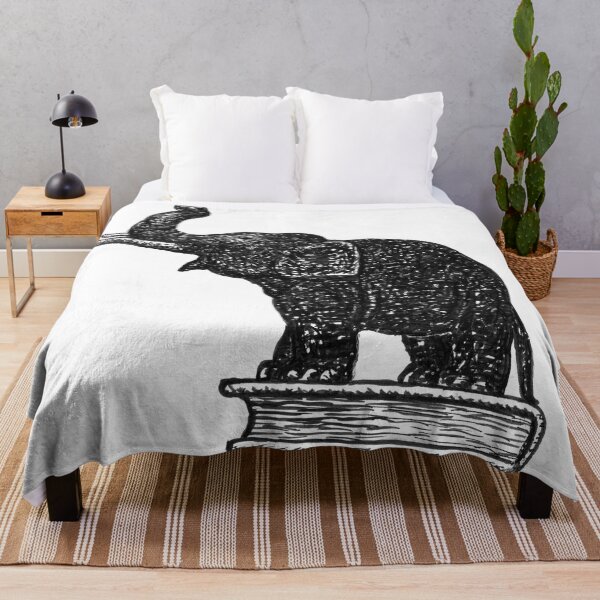 Item preview, "Elephant on a Book" (or "Elephant on Book Sketch") designed and sold by The Ravens Ballad.