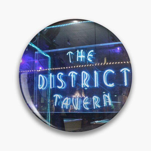 Item preview, The District Tavern Neon Bar Sign Pool Tables Window View designed and sold by SiliconValleyUS.