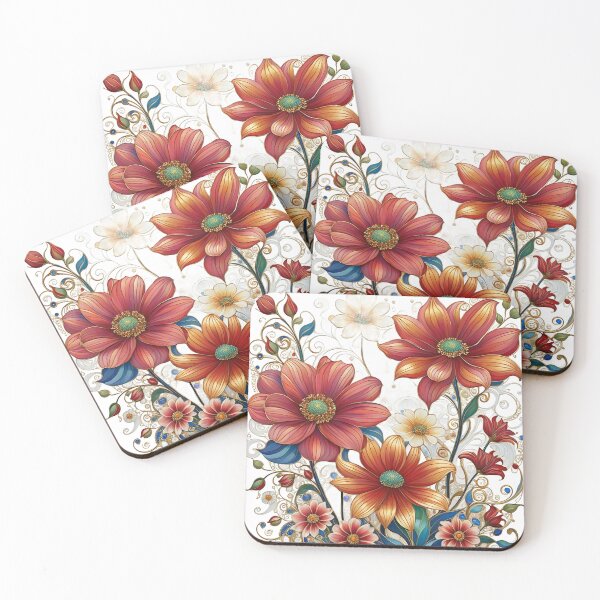 Item preview, Colorful Garden Floral Pattern designed and sold by Beyond The Canvas.