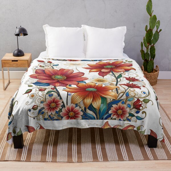 Item preview, Colorful Garden Floral Pattern designed and sold by Beyond The Canvas.