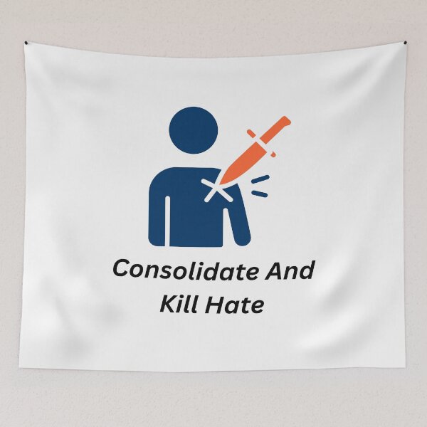 Item preview, Consolidate and kill Hate designed and sold by Tribal--Dreams.