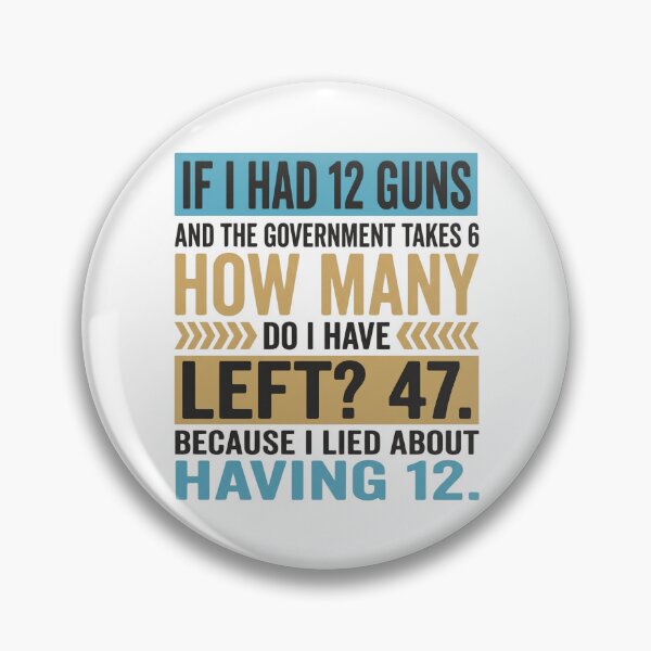 Item preview, If I Had 12 Guns and The Government Math Second Amendment designed and sold by hemagamo.