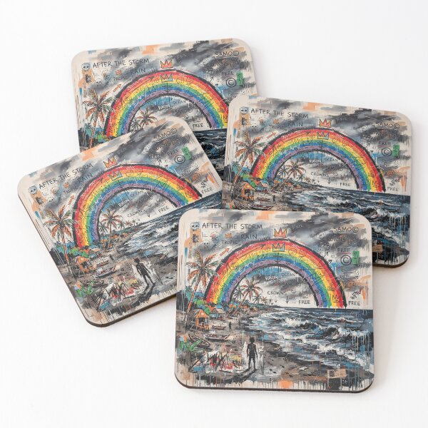 Item preview, Rainbow On A Tropical Beach designed and sold by Home Decor Art.