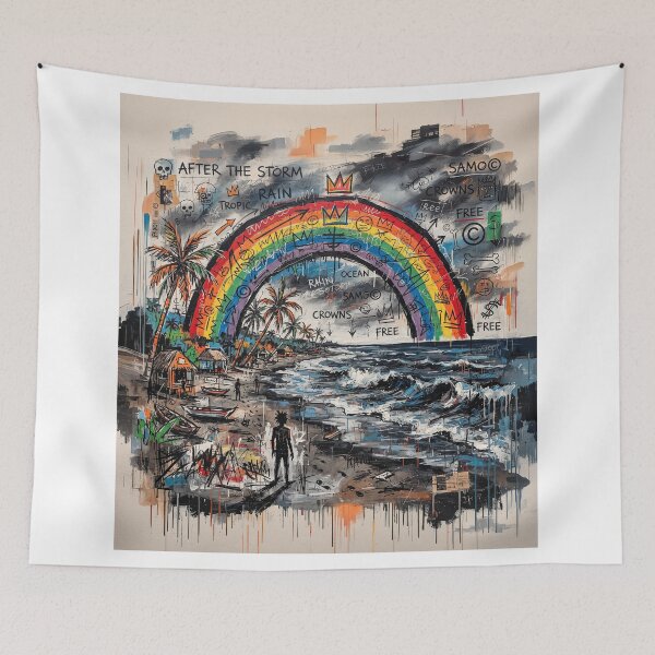 Item preview, Rainbow On A Tropical Beach designed and sold by Home Decor Art.