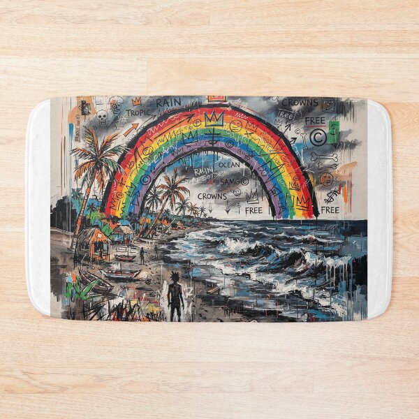 Item preview, Rainbow On A Tropical Beach designed and sold by Home Decor Art.