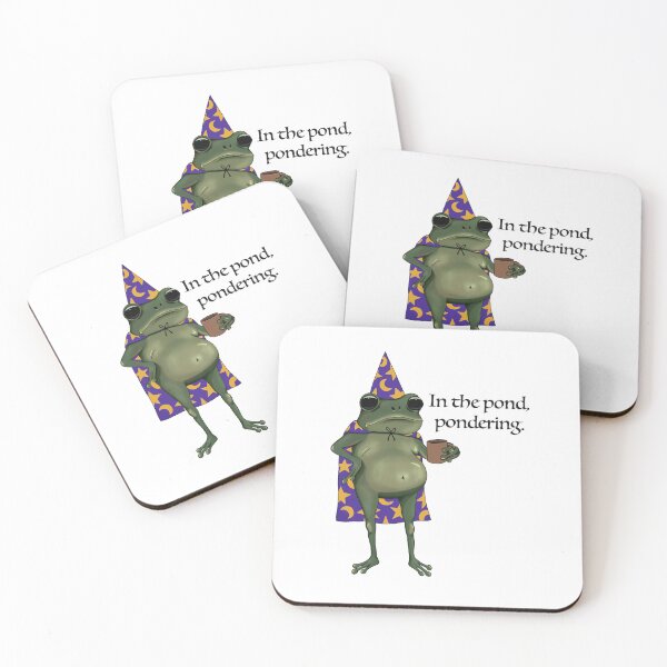 Item preview, Wizard Frog Pondering Mug designed and sold by mugslingersuk.