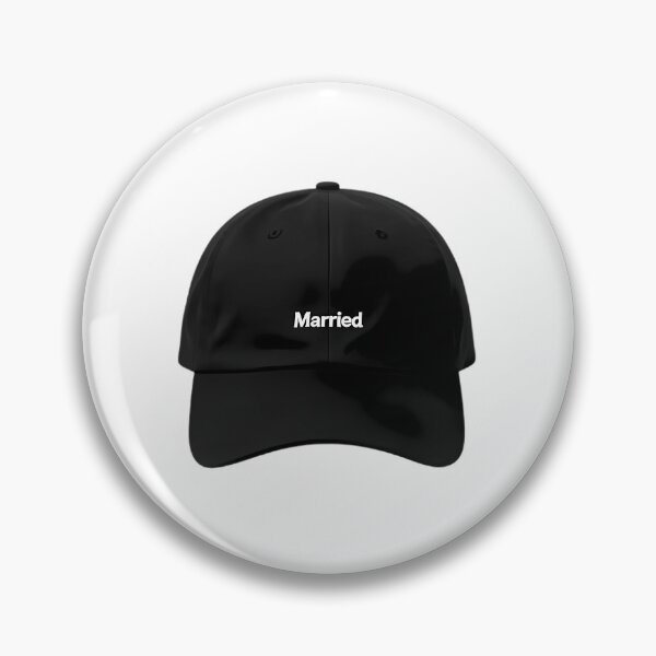 Item preview, Black Dad Hat with White "Married" Text designed and sold by Bondingbonding.