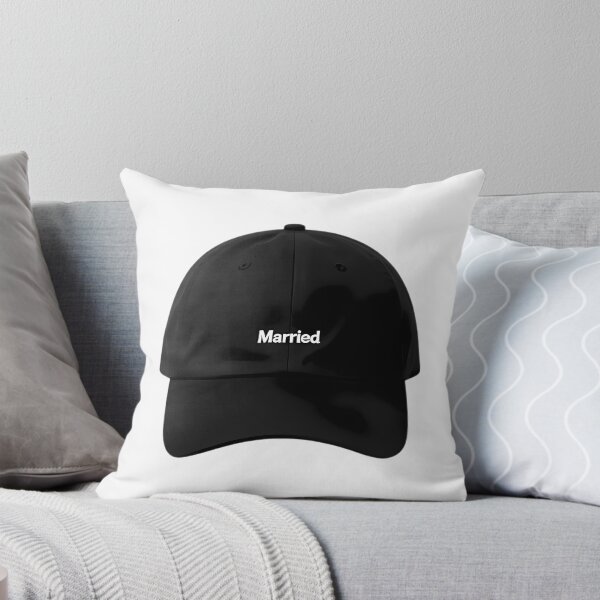 Item preview, Black Dad Hat with White "Married" Text designed and sold by Bondingbonding.