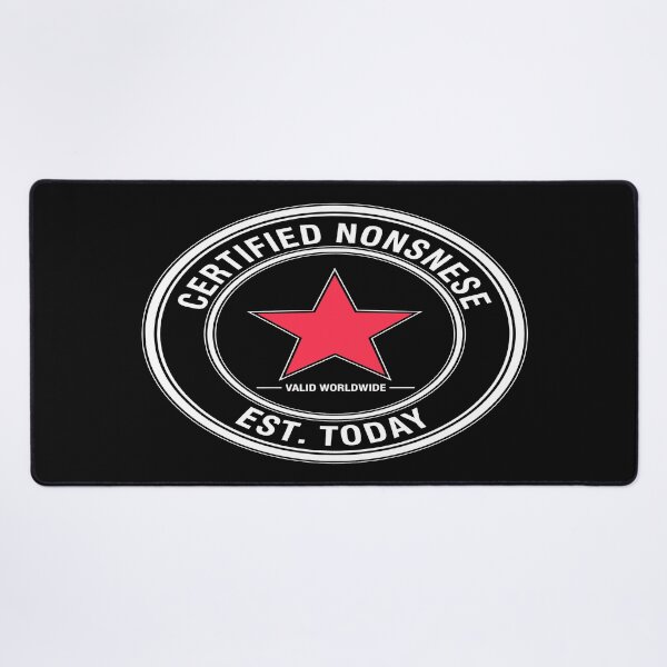 Item preview, Certified Nonsnes — Voluntary Misspelling Edition designed and sold by Art&Fun.