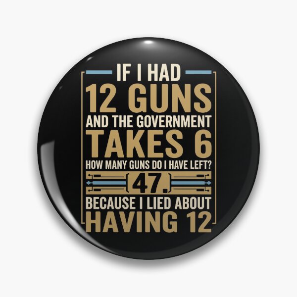 Item preview, If I Had 12 Guns and The Government Math Second Amendment designed and sold by hemagamo.