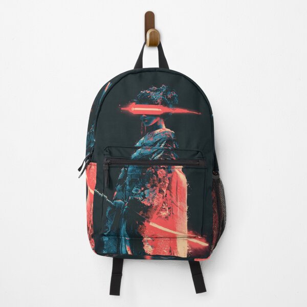 Item preview, Cyberpunk Japanese Ninja Geisha Samurai Neon Girl designed and sold by GrinGalore.