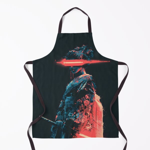 Item preview, Cyberpunk Japanese Ninja Geisha Samurai Neon Girl designed and sold by GrinGalore.