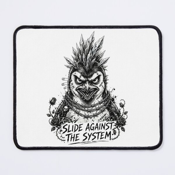 Item preview, Punk Penguin Slide Against System Art designed and sold by puzzell.
