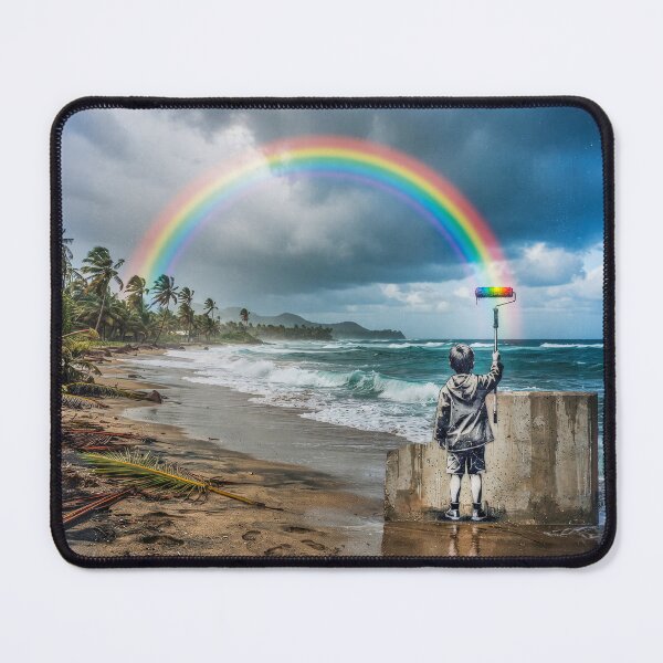 Item preview, Rainbow On A Tropical Beach designed and sold by Home Decor Art.
