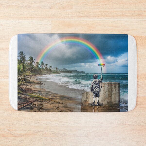 Item preview, Rainbow On A Tropical Beach designed and sold by Home Decor Art.