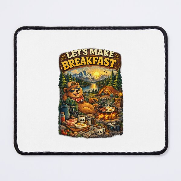 Item preview, Let’s Make Breakfast Vintage Camping Bear Design designed and sold by lovepower.