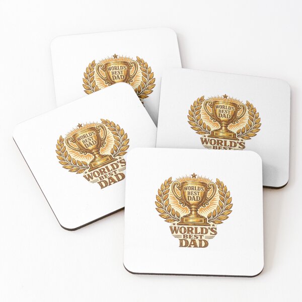 Item preview, World's Best Dad Trophy – Vintage Father’s Day Design designed and sold by unom zinc.