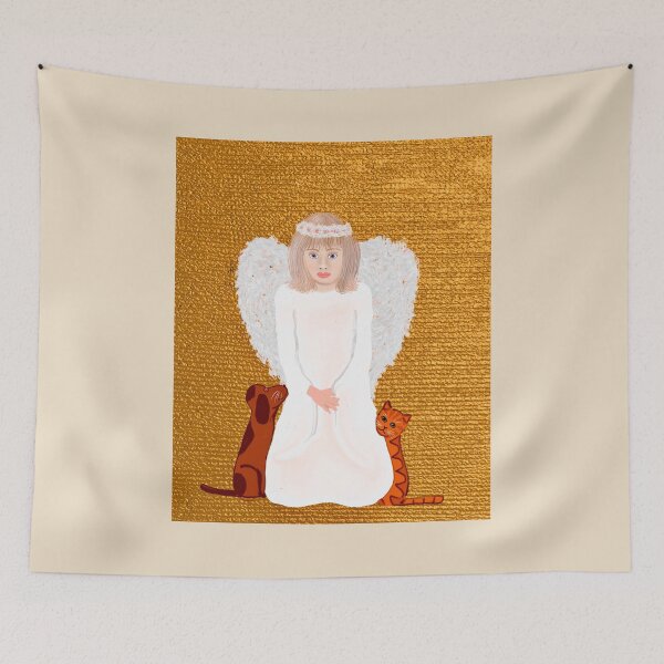 Item preview, Angel with Pets designed and sold by Elaine M Hayward .
