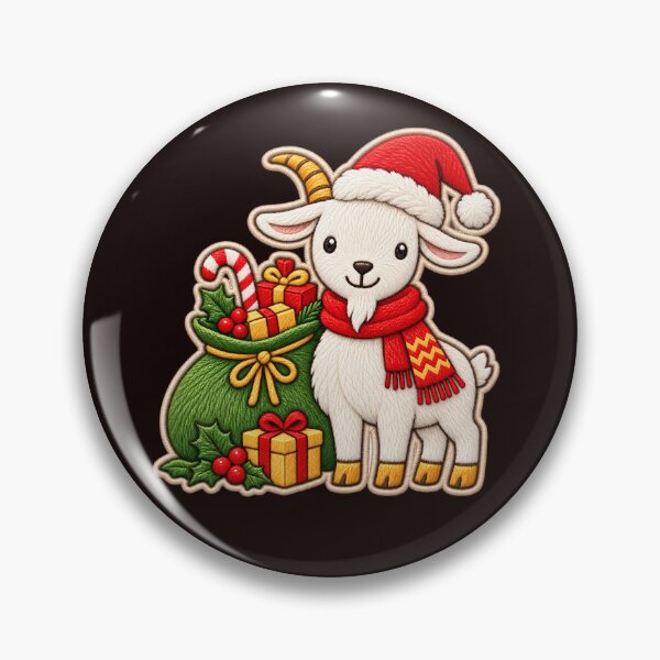 Item preview, Cute Christmas Goat Sticker designed and sold by aleano2026.