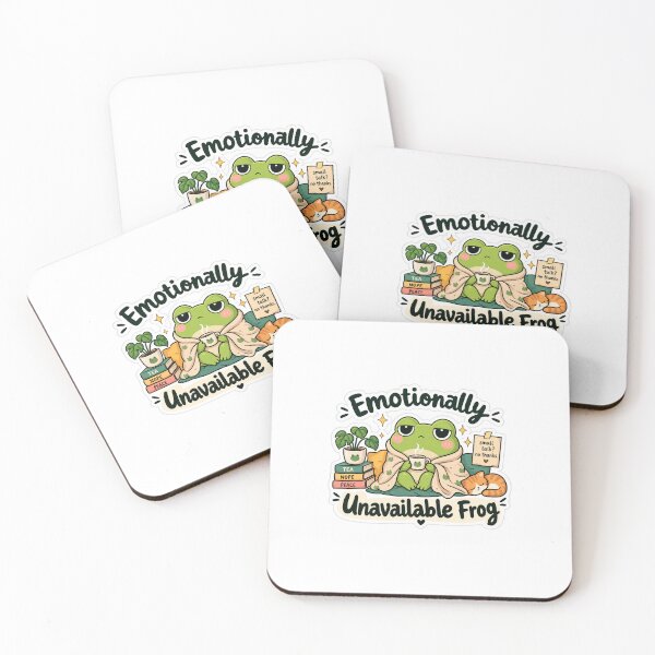 Item preview, Emotionally Unavailable Frog – Cute Kawaii Frog with Tea | Introvert & Funny Frog Design designed and sold by dixson777.