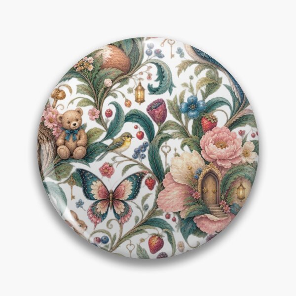 Item preview, Secret Living Garden – Whimsical Botanical Hidden World Pattern designed and sold by Williams Anderson.