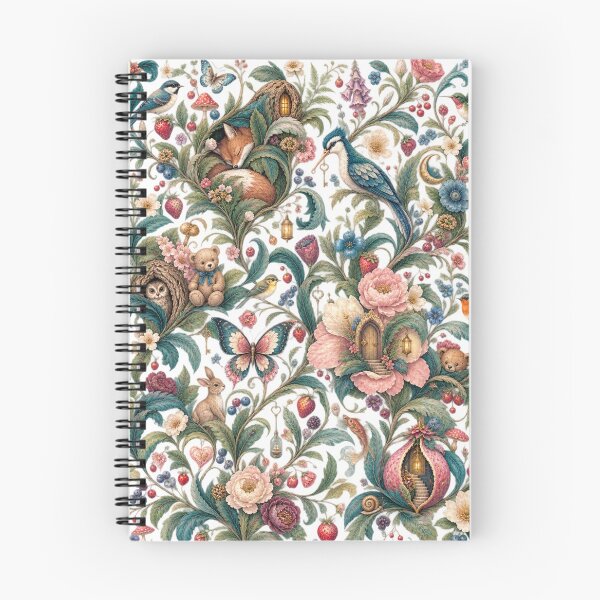 Item preview, Secret Living Garden – Whimsical Botanical Hidden World Pattern designed and sold by Williams Anderson.