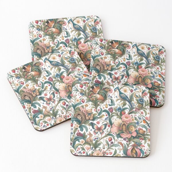 Item preview, Secret Living Garden – Whimsical Botanical Hidden World Pattern designed and sold by Williams Anderson.