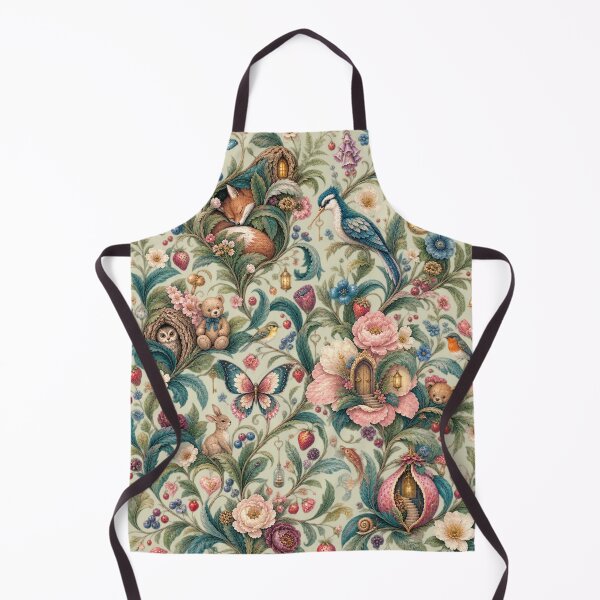 Item preview, Secret Living Garden – Whimsical Botanical Hidden World Pattern designed and sold by Williams Anderson.