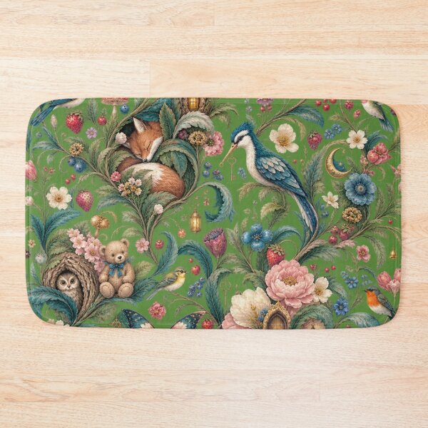 Item preview, Secret Living Garden – Whimsical Botanical Hidden World Pattern designed and sold by Williams Anderson.