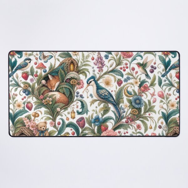 Item preview, Secret Living Garden – Whimsical Botanical Hidden World Pattern designed and sold by Williams Anderson.