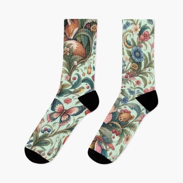Item preview, Secret Living Garden – Whimsical Botanical Hidden World Pattern designed and sold by Williams Anderson.