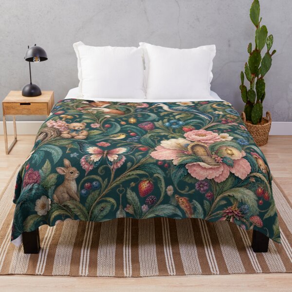 Item preview, Secret Living Garden – Whimsical Botanical Hidden World Pattern designed and sold by Williams Anderson.