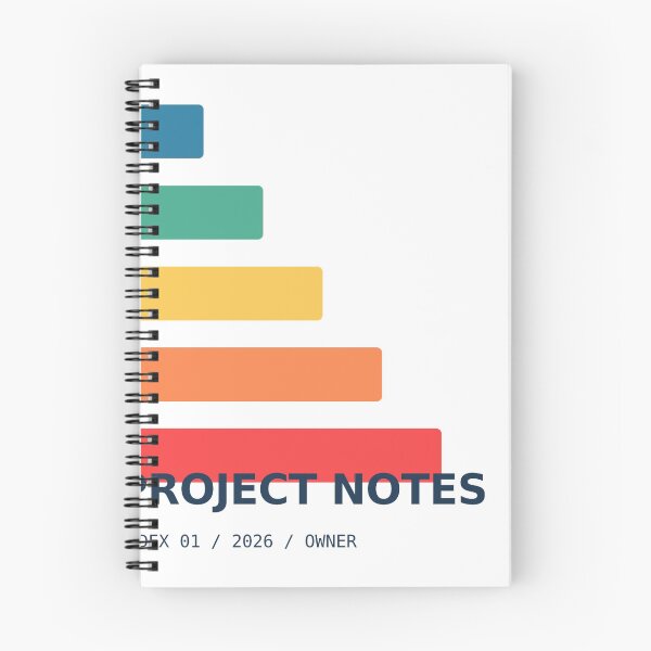 Item preview, Project Notes Minimalist Poster designed and sold by NiloStudio.
