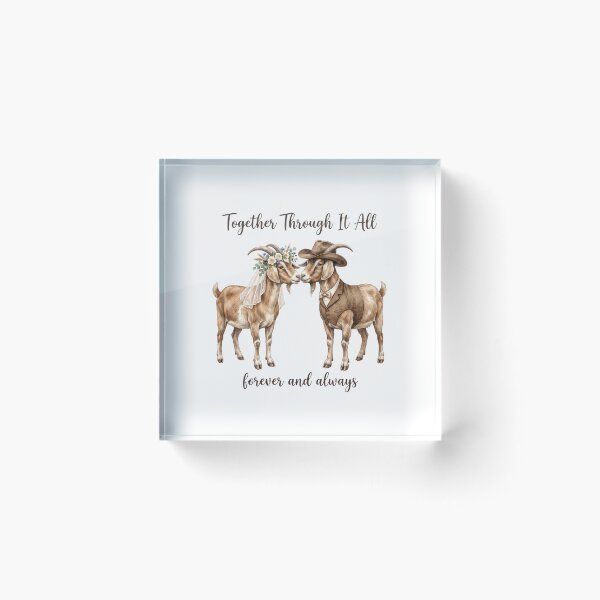 Item preview, Country Goat Wedding designed and sold by Roy & Tiffany.