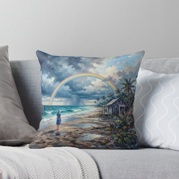 Item preview, Rainbow On A Tropical Beach designed and sold by Home Decor Art.