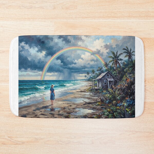 Item preview, Rainbow On A Tropical Beach designed and sold by Home Decor Art.